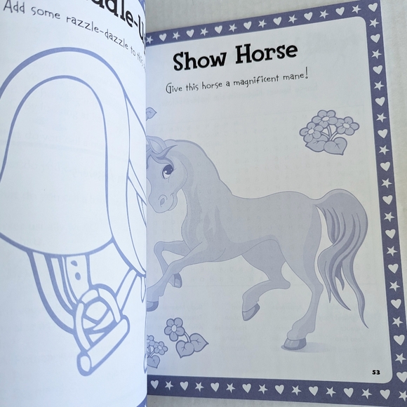 I Love Horses Activity Book Stickers Mazes Crafts New - Picture 12 of 15